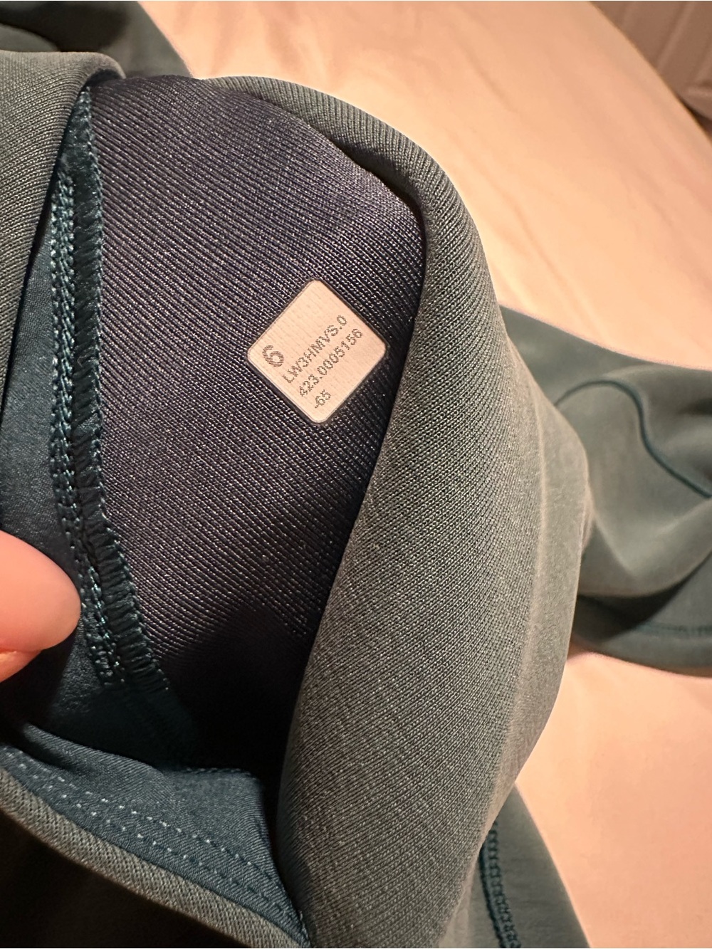 Super soft Lululemon Teal Hooded Pullover Sweatshirt - Picture 3 of 4